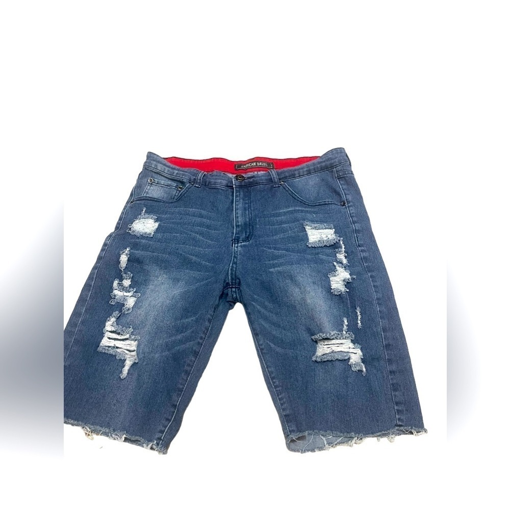 American BREED DISTRESSED SHORTS